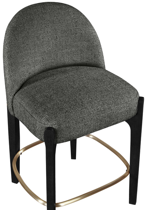 Hadley Black Fabric Upholstered Counter Stool, 2-Piece (Style 2)