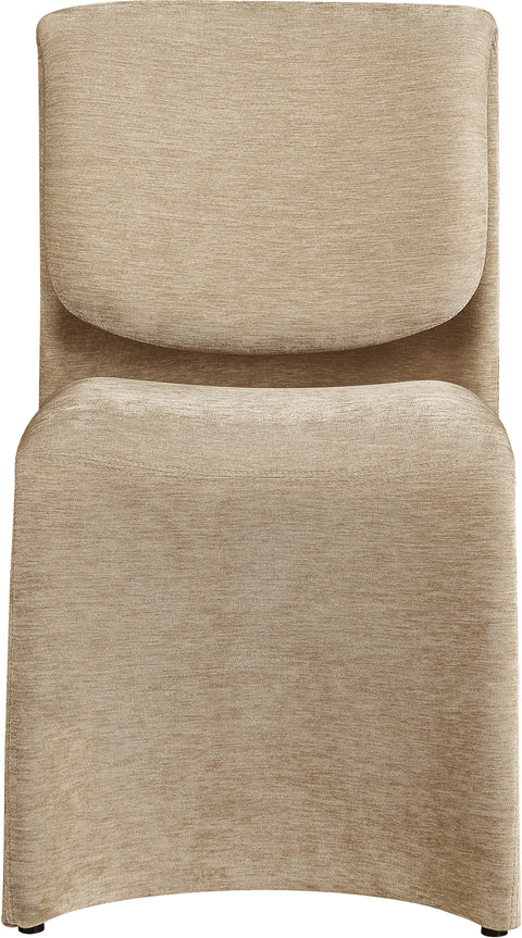 Kellan Beige Fabric Upholstered Dining Chair, 2-Piece