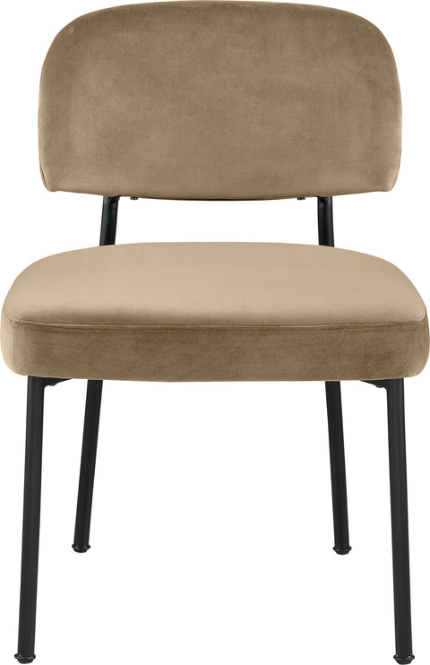 Arden Beige Performance Fabric Upholstered Dining Chair, 2-Piece
