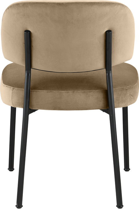 Arden Beige Performance Fabric Upholstered Dining Chair, 2-Piece