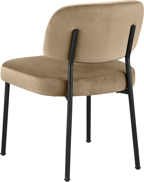 Arden Beige Performance Fabric Upholstered Dining Chair, 2-Piece