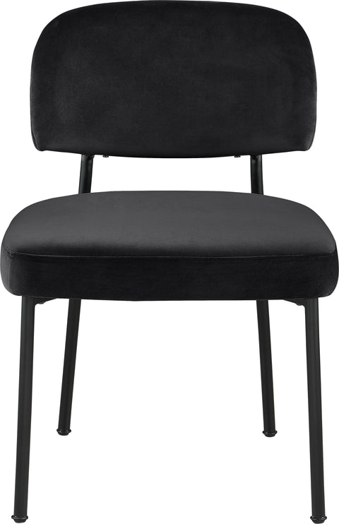 Arden Black Performance Fabric Upholstered Dining Chair, 2-Piece