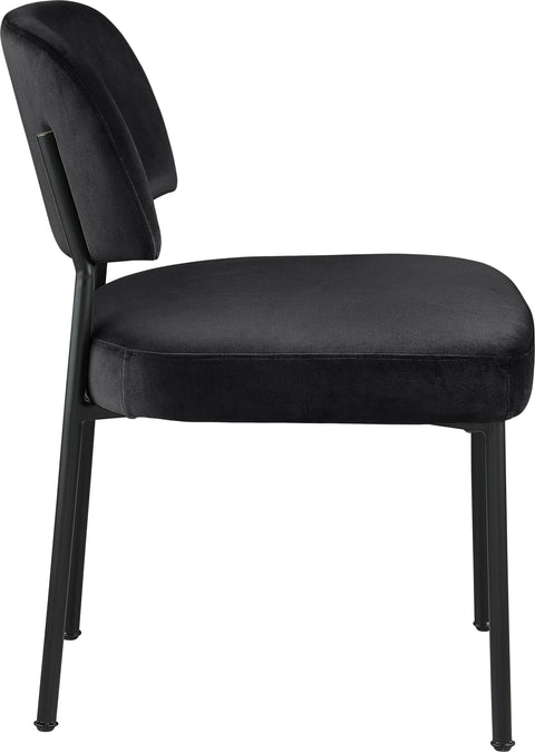 Arden Black Performance Fabric Upholstered Dining Chair, 2-Piece