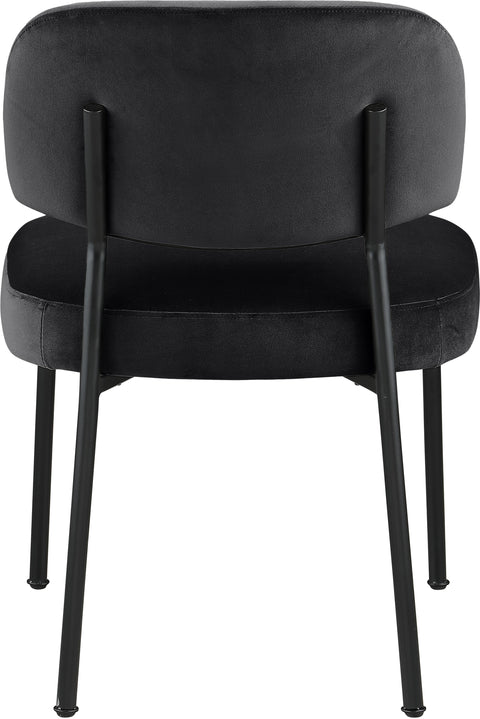 Arden Black Performance Fabric Upholstered Dining Chair, 2-Piece