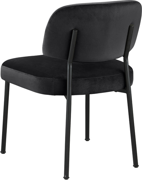 Arden Black Performance Fabric Upholstered Dining Chair, 2-Piece