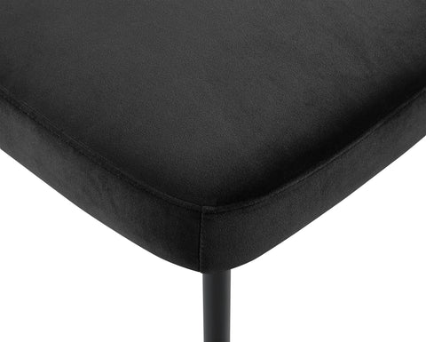 Arden Black Performance Fabric Upholstered Dining Chair, 2-Piece
