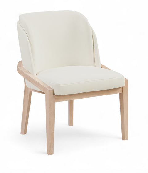 Sage Cream Vegan Leather Upholstered Dining Chair, 1 Piece