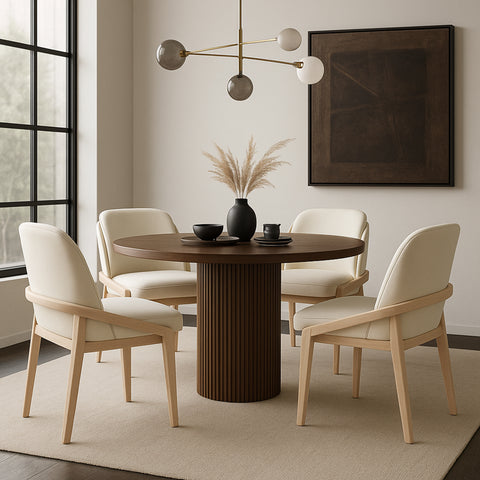 Sage Cream Vegan Leather Upholstered Dining Chair, 1 Piece
