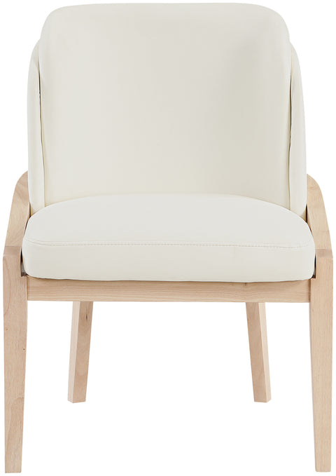 Sage Cream Vegan Leather Upholstered Dining Chair, 1 Piece