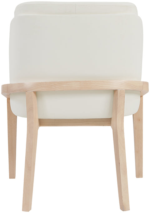 Sage Cream Vegan Leather Upholstered Dining Chair, 1 Piece