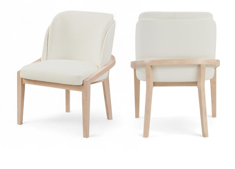 Sage Cream Vegan Leather Upholstered Dining Chair, 1 Piece