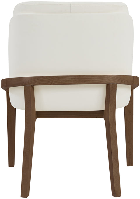 Sage Cream Vegan Leather Upholstered Dining Chair, 1 Piece (Style 2)