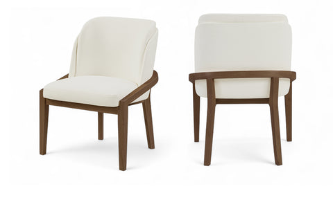 Sage Cream Vegan Leather Upholstered Dining Chair, 1 Piece (Style 2)
