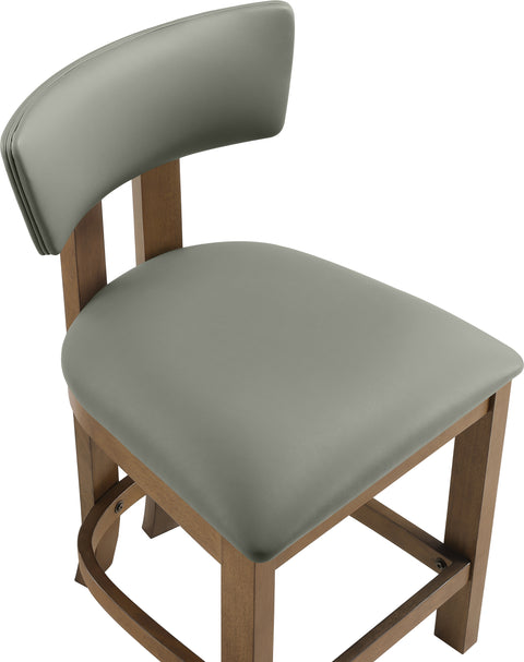 Laurel Olive Vegan Leather Upholstered Counter Stool, 2-Piece
