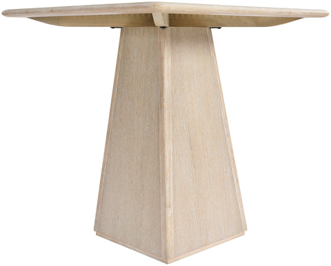 Harlow 36" Natural Glass And Cane Top With Solid Wood Base Counter Height Table, 1 Piece