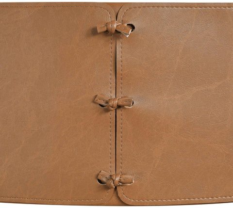 Veda Cognac Vegan Leather Upholstered Counter Stool, 1 Piece