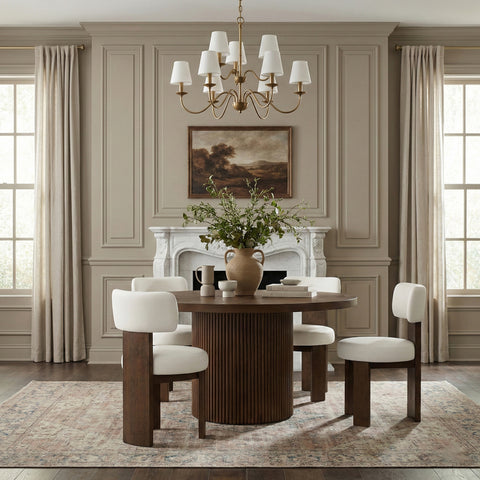 Paloma Cream Vegan Leather Upholstered Dining Chair, 2-Piece (Style 3)