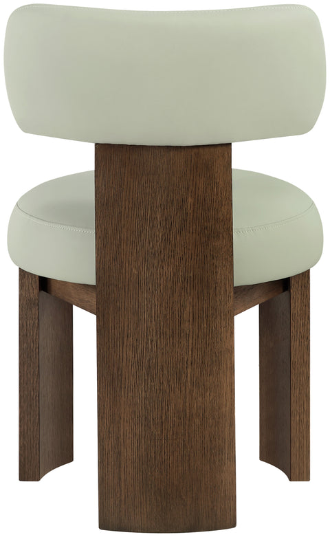 Paloma Mint Vegan Leather Upholstered Dining Chair, 2-Piece