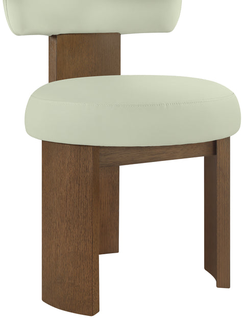 Paloma Mint Vegan Leather Upholstered Dining Chair, 2-Piece