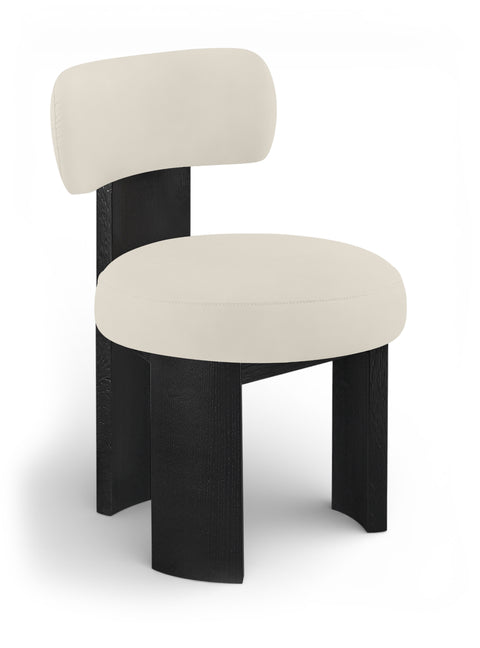 Paloma Taupe Vegan Leather Upholstered Dining Chair, 2-Piece (Style 3)