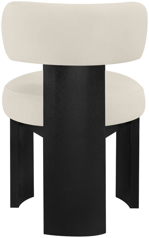 Paloma Taupe Vegan Leather Upholstered Dining Chair, 2-Piece (Style 3)