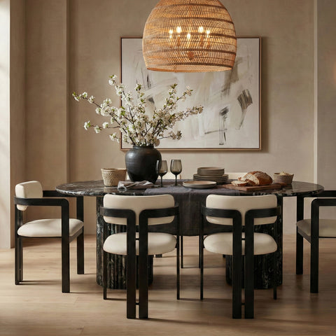 Veda Cream Vegan Leather Upholstered Dining Chair, 2-Piece (Style 5)