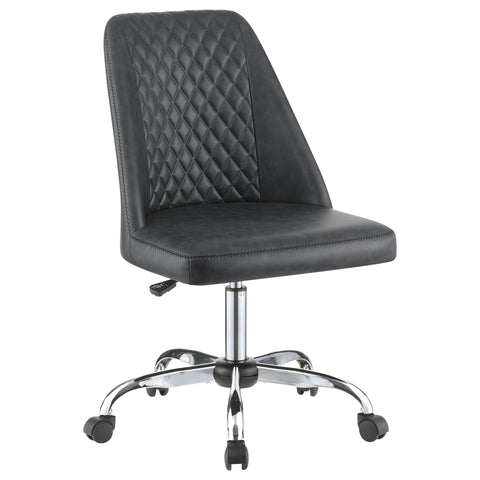 Alamor Upholstered Adjustable Home Office Desk Chair GreyGrey