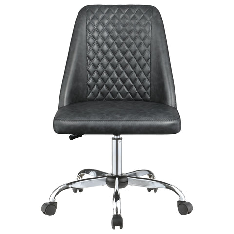 Alamor Upholstered Adjustable Home Office Desk Chair GreyGrey