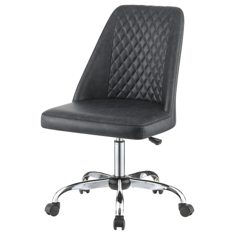 Alamor Upholstered Adjustable Home Office Desk Chair GreyGrey