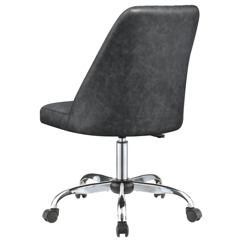 Alamor Upholstered Adjustable Home Office Desk Chair GreyGrey