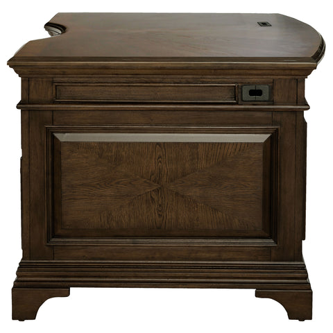 Pedro 72-inch 7-drawer Executive Desk Burnished OakBurnished Oak