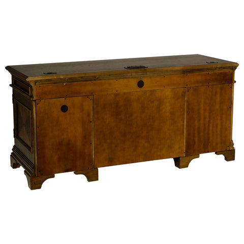 Pedro 66-inch 5-drawer Credenza Office Desk Burnish OakBurnished Oak
