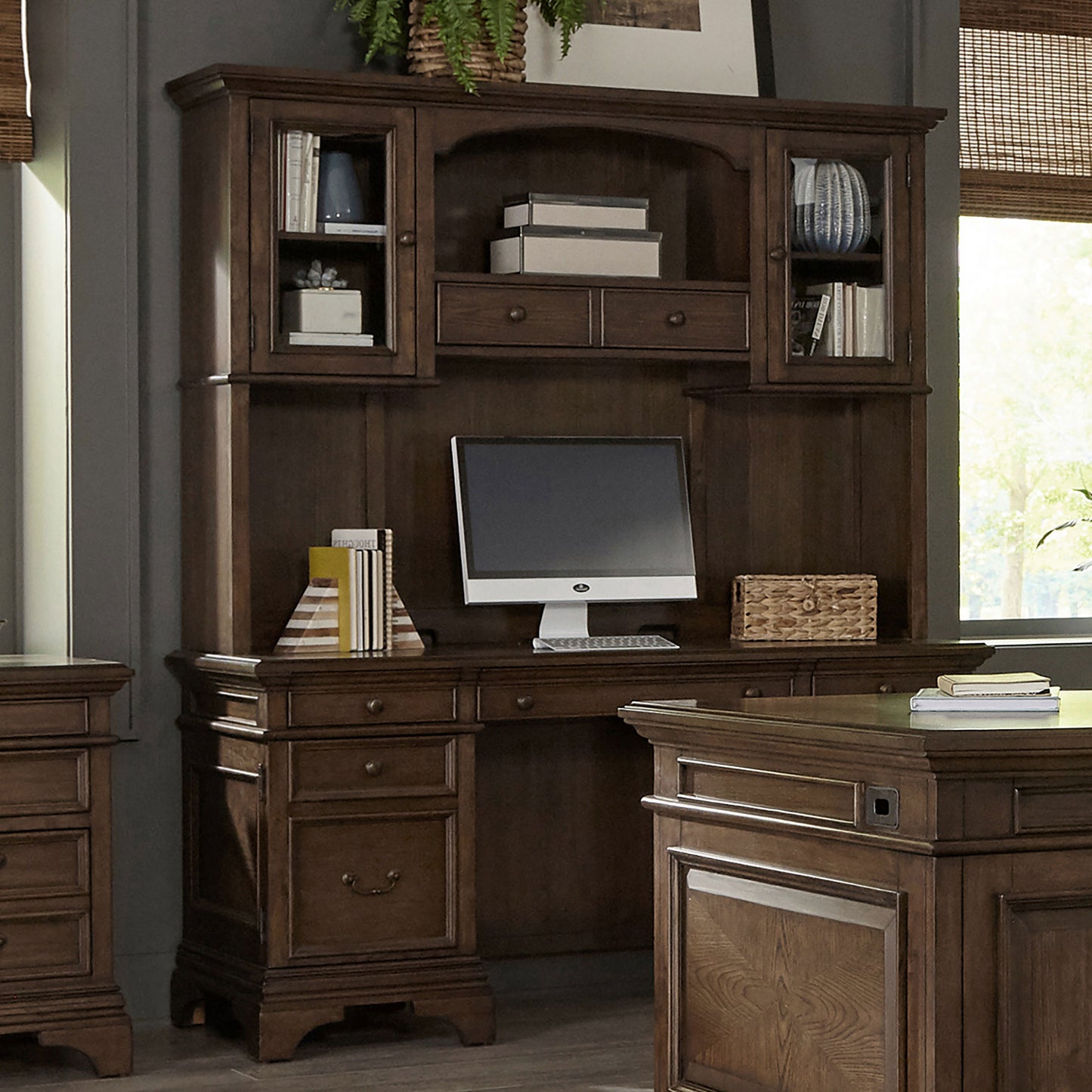 credenza desk w/ hutch