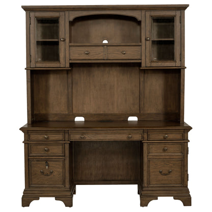 Credenza Desk W/ Hutch