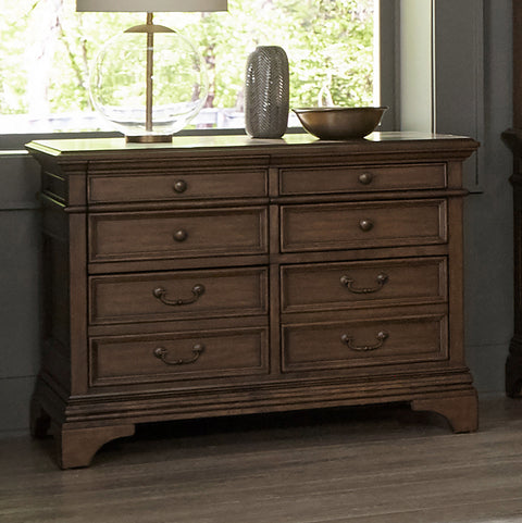 Pedro 5-drawer Home Office File Cabinet Burnished OakBurnished Oak