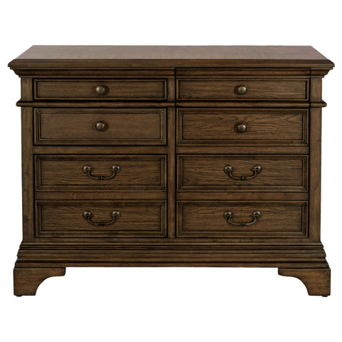Pedro 5-drawer Home Office File Cabinet Burnished OakBurnished Oak