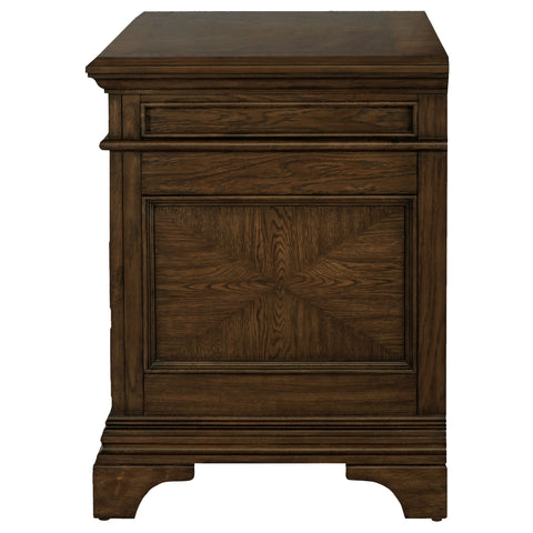 Pedro 5-drawer Home Office File Cabinet Burnished OakBurnished Oak