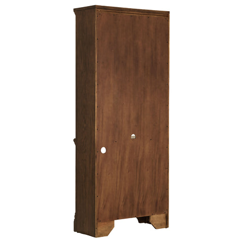Pedro 78-inch 5-shelf Bookcase Burnished OakBurnished Oak