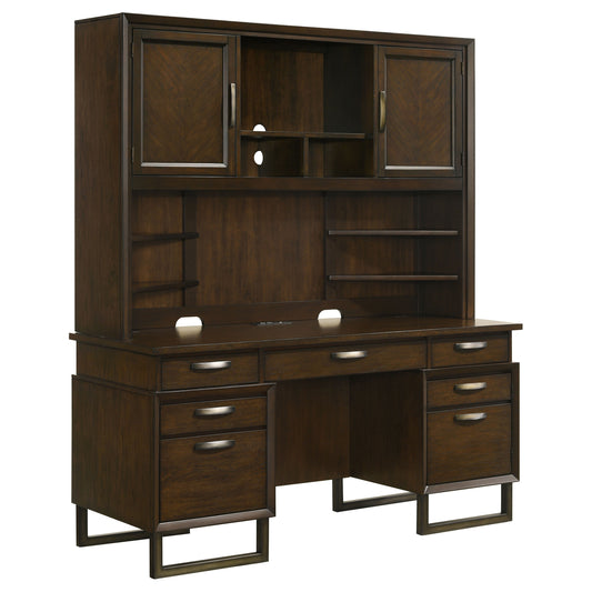 Credenza Desk W/ Hutch