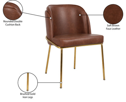 Reflection Brown Faux Leather Dining Chair C