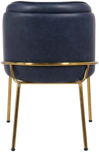 Kaya Navy Vegan Leather Dining Chair