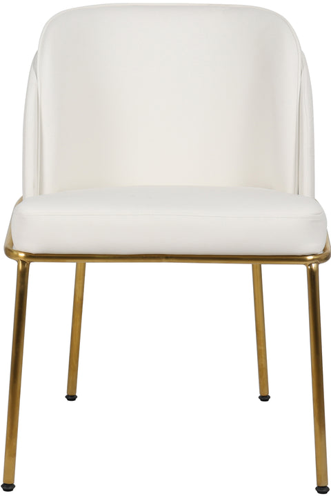 Kaya White Vegan Leather Dining Chair