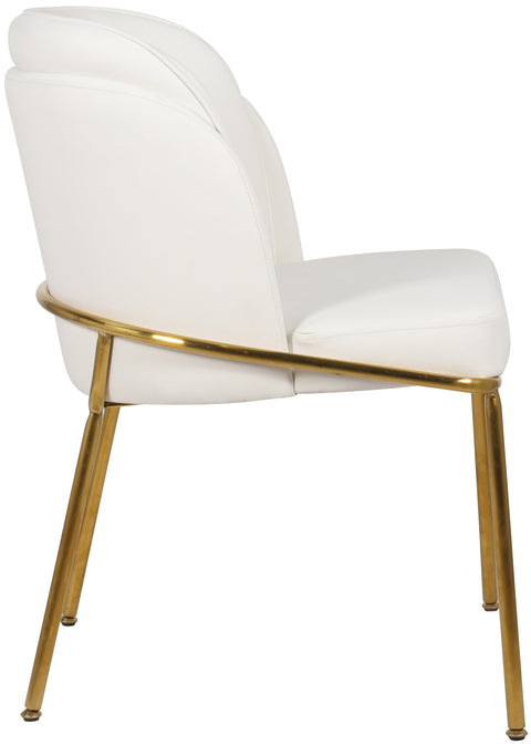 Reflection White Faux Leather Dining Chair C
