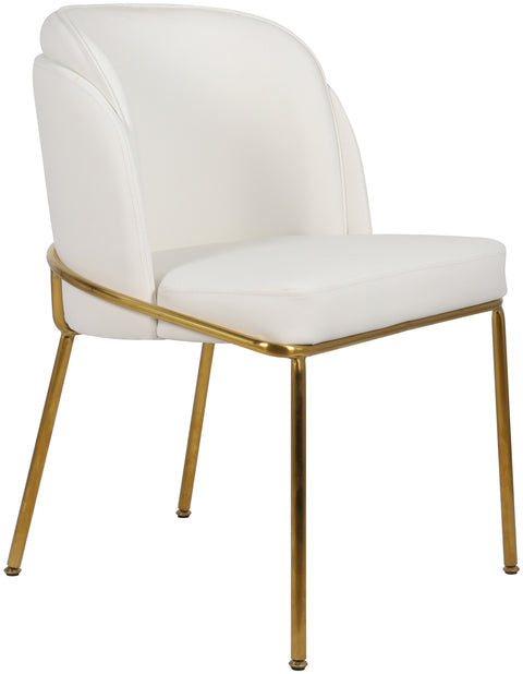 Reflection White Faux Leather Dining Chair C