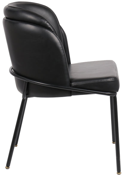 Reflection Black Faux Leather Dining Chair C