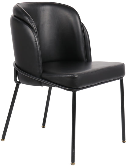 Reflection Black Faux Leather Dining Chair C