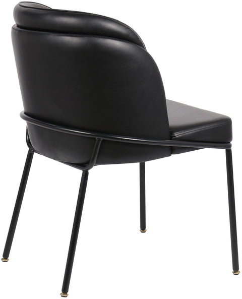Reflection Black Faux Leather Dining Chair C