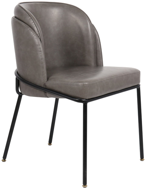 Reflection Grey Faux Leather Dining Chair C