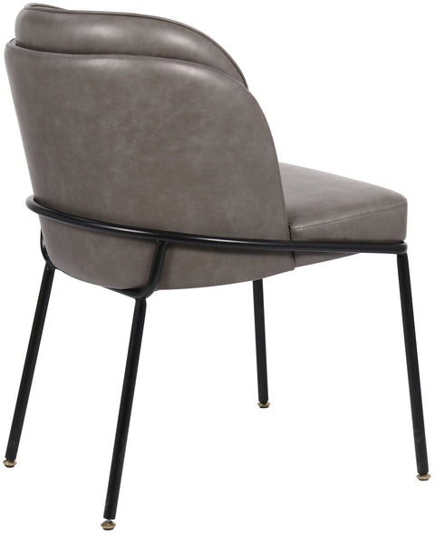 Reflection Grey Faux Leather Dining Chair C