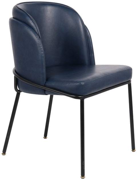 Reflection Navy Faux Leather Dining Chair C